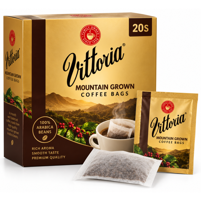 Vittoria Mountain Grown Coffee Bags 20S